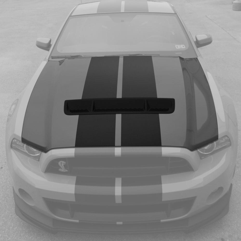 2010-14 Mustang GT500 Style Hood - Aluminum