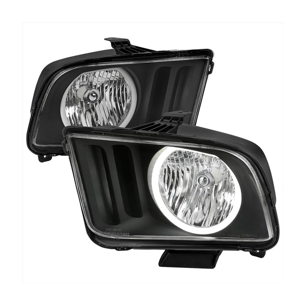 2005-09 Mustang Halo Headlights  - Black
