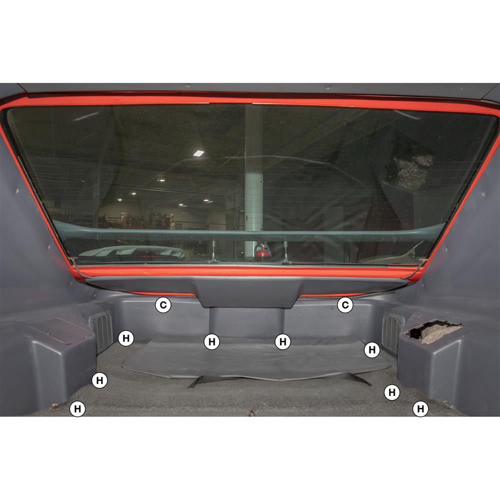 5.0 Resto Fox Body Mustang Hatchback Interior Panel Hardware Kit I 79-86