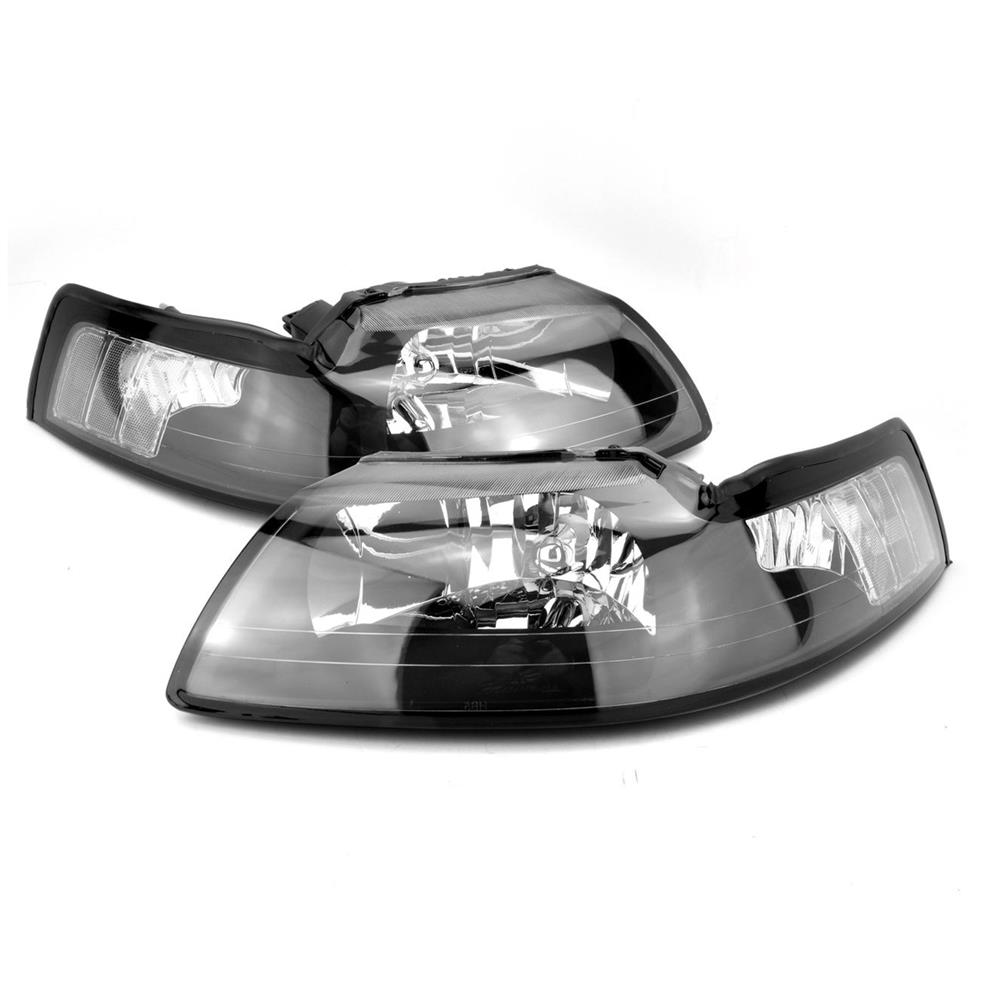 1999-2004 Mustang Headlight Kit - Black & Clear