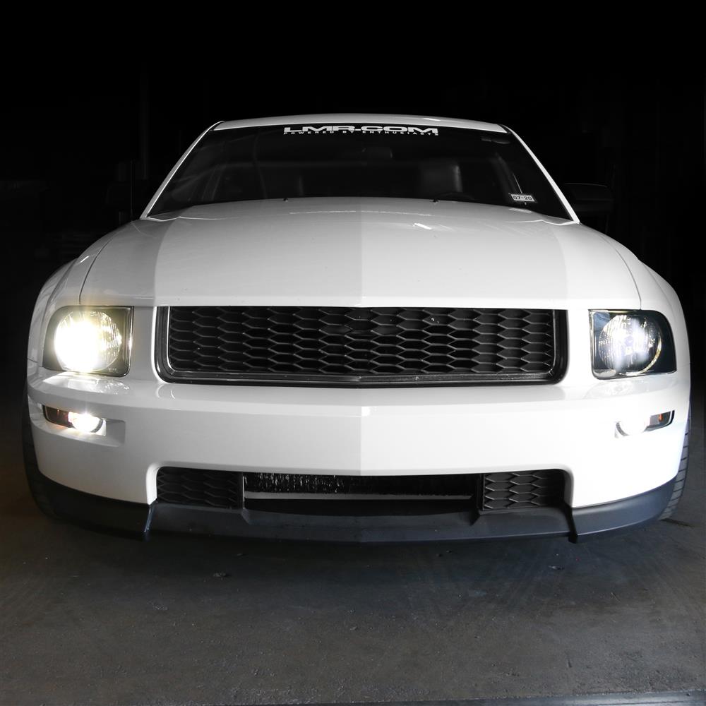 Pair Smoke Lens Headlight Replacement For 2005-2009 Ford Mustang - G-PLUS (Left & Right)