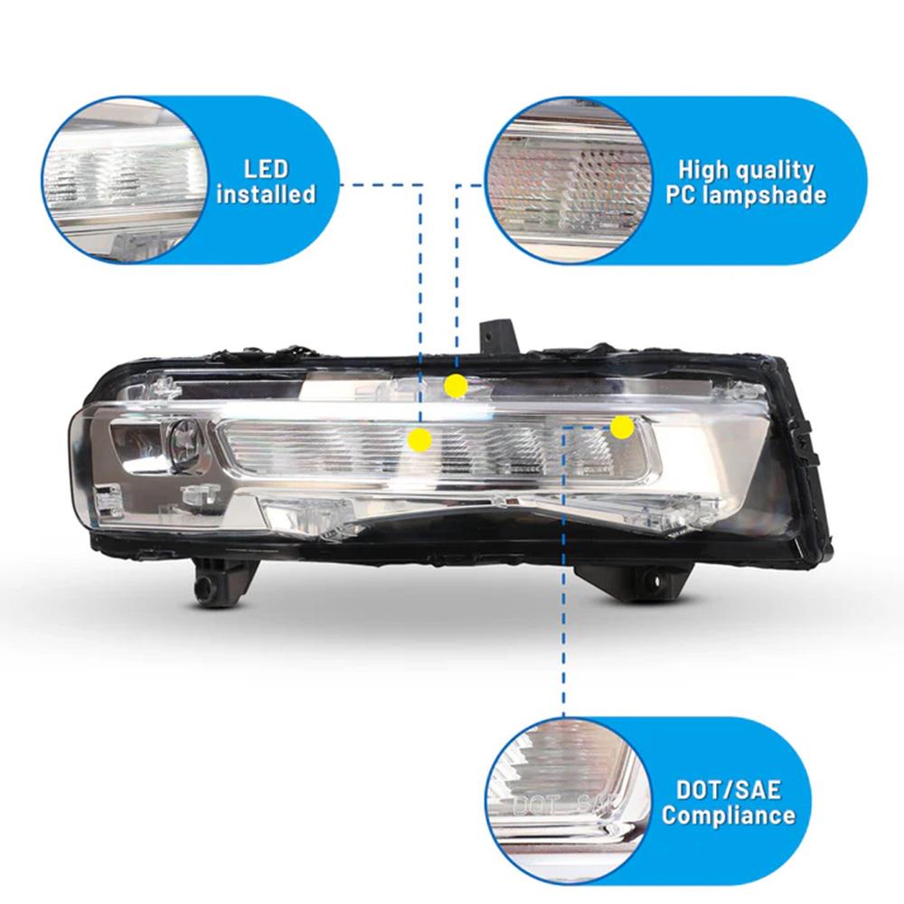 2018-2023 Mustang Sequential LED Turn Signals w/ Fog Lights - Clear