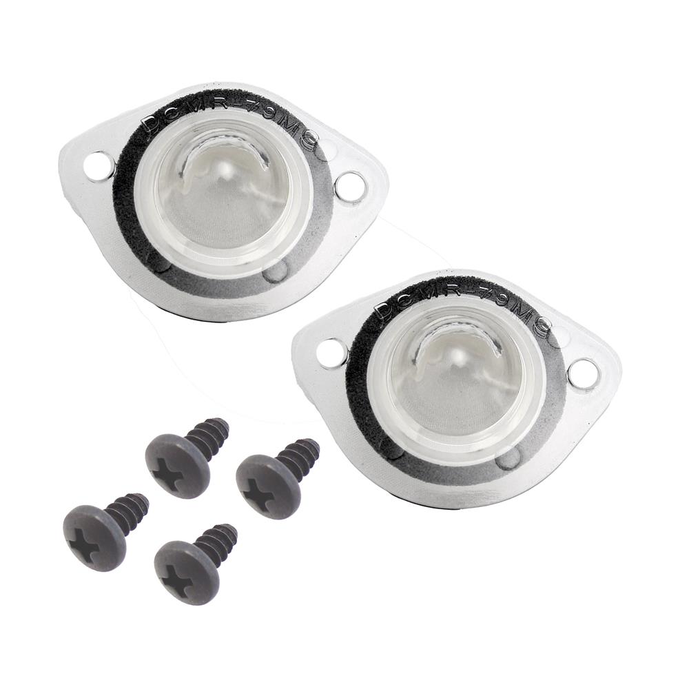 1979-93 Mustang License Light Lens And Screw Kit