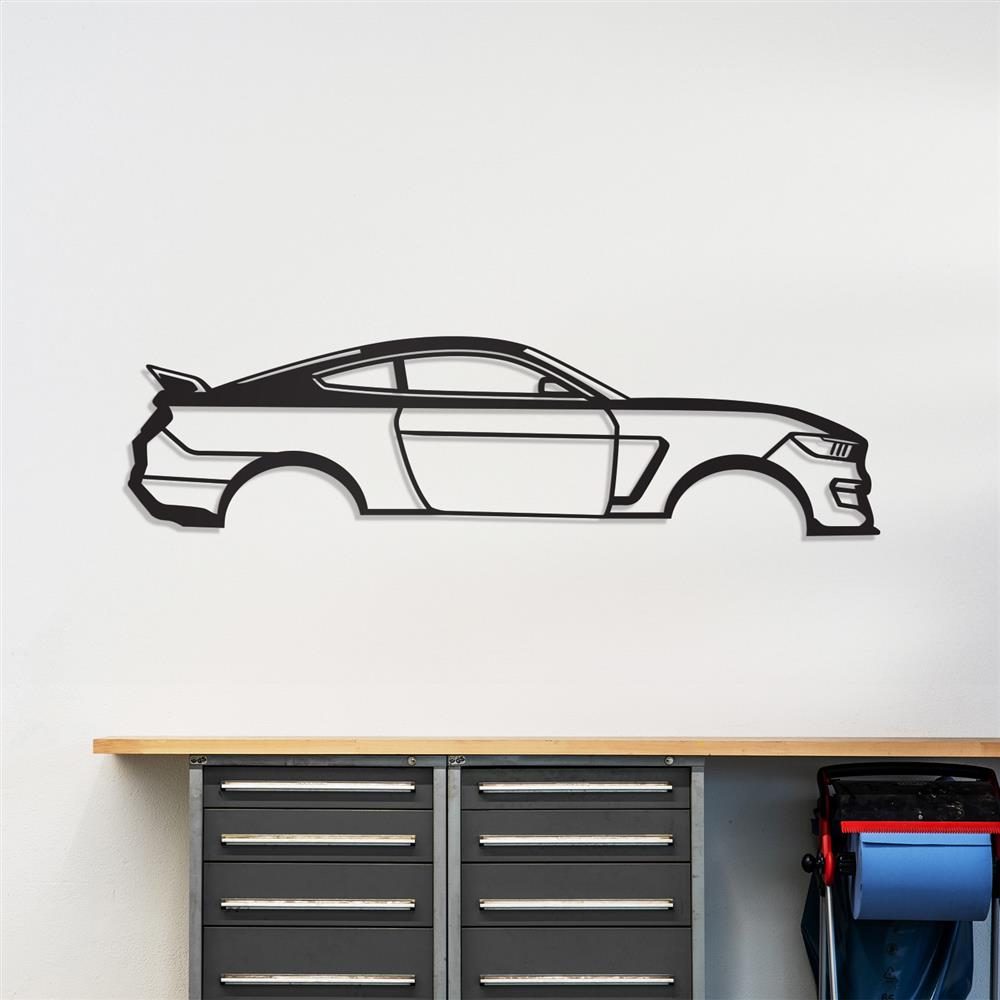 2016-2020 Shelby GT350 Silhouette Metal Wall Art