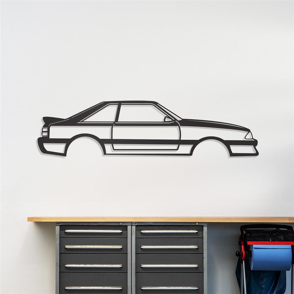 1993 Mustang Cobra Silhouette Metal Wall Art