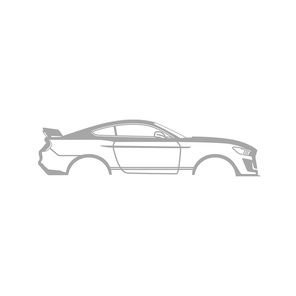 2020-2022 Shelby GT500 Silhouette Metal Wall Art