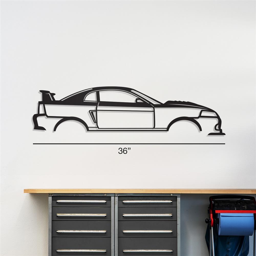 2000 Cobra R Silhouette Metal Wall Art