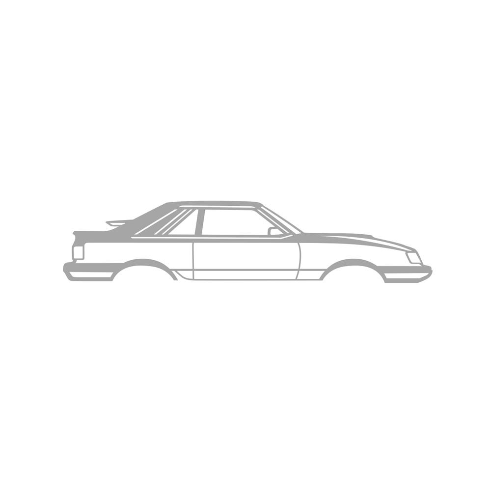 1984-1986 Mustang SVO Silhouette Metal Wall Art