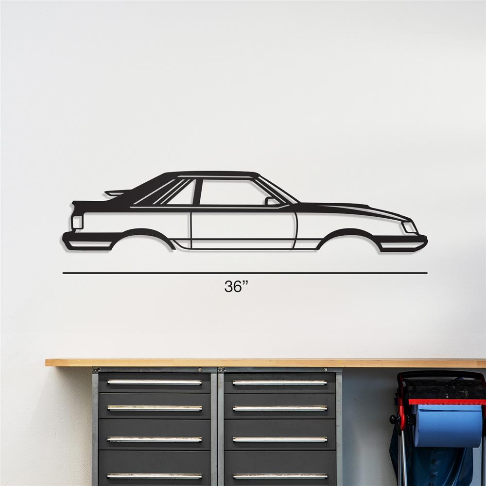 Mustang Silhouette Metal Wall Art (84-86) SVO - LMR