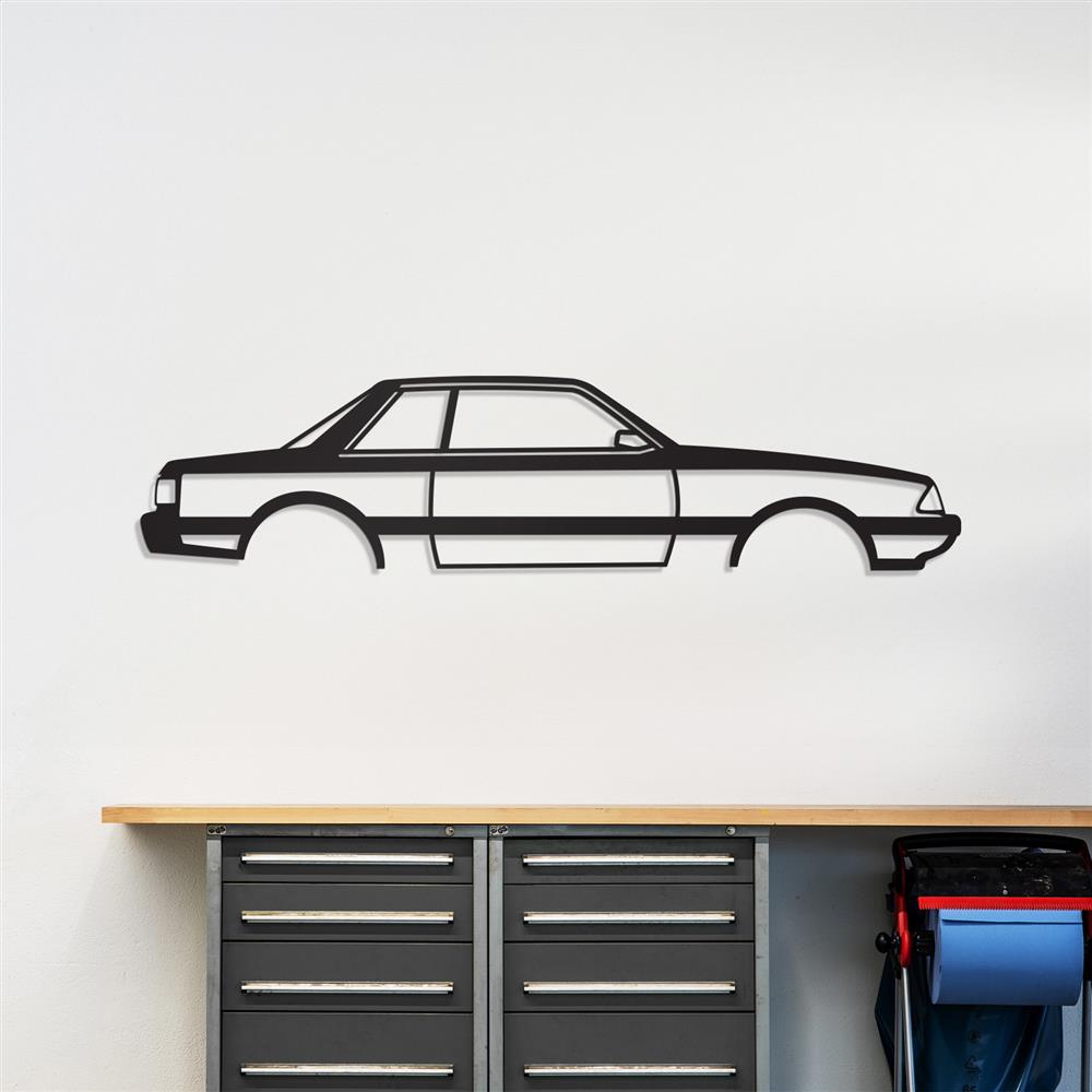 1987-1993 Mustang LX Coupe Silhouette Metal Wall Art