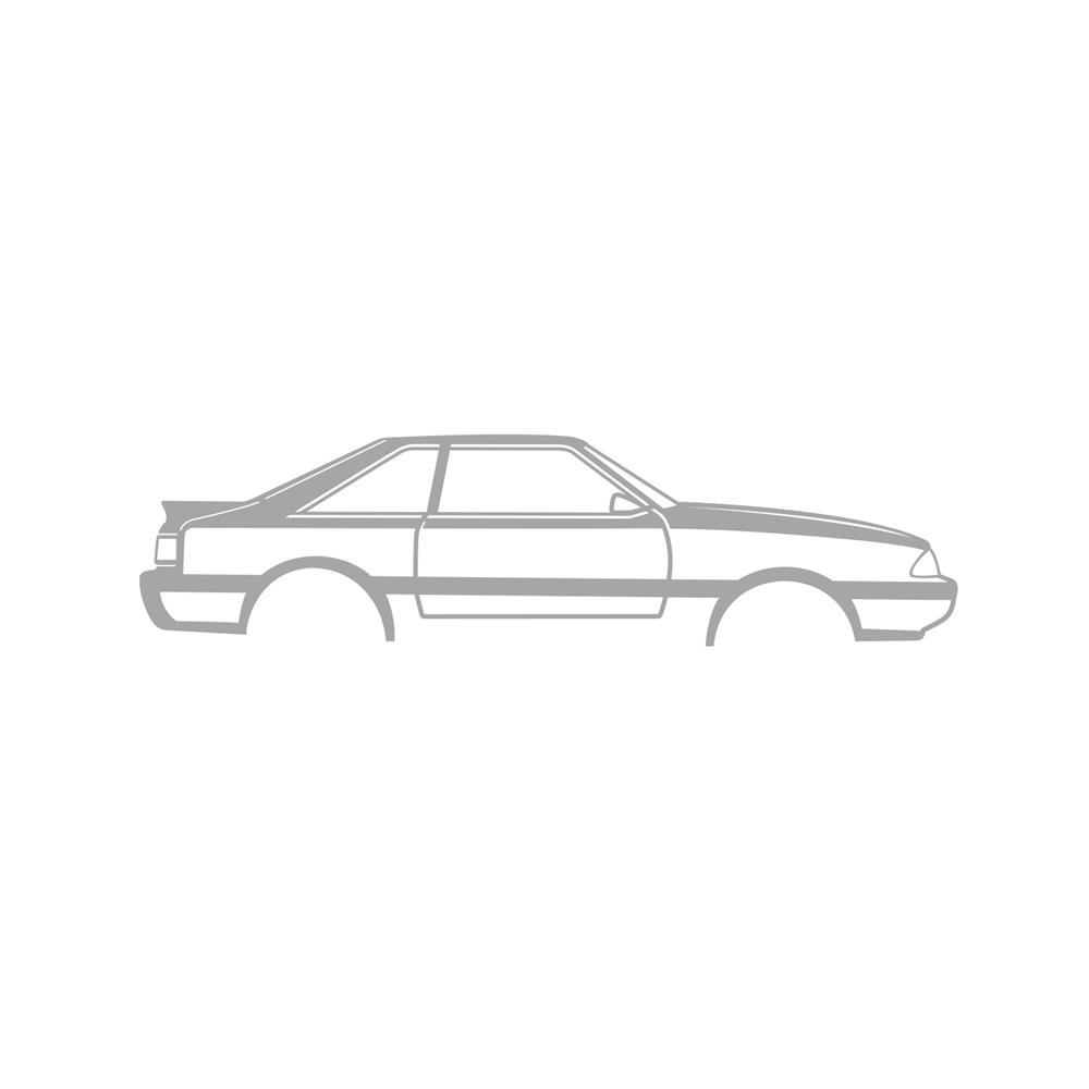 1987-1993 Mustang LX Hatchback Silhouette Metal Wall Art