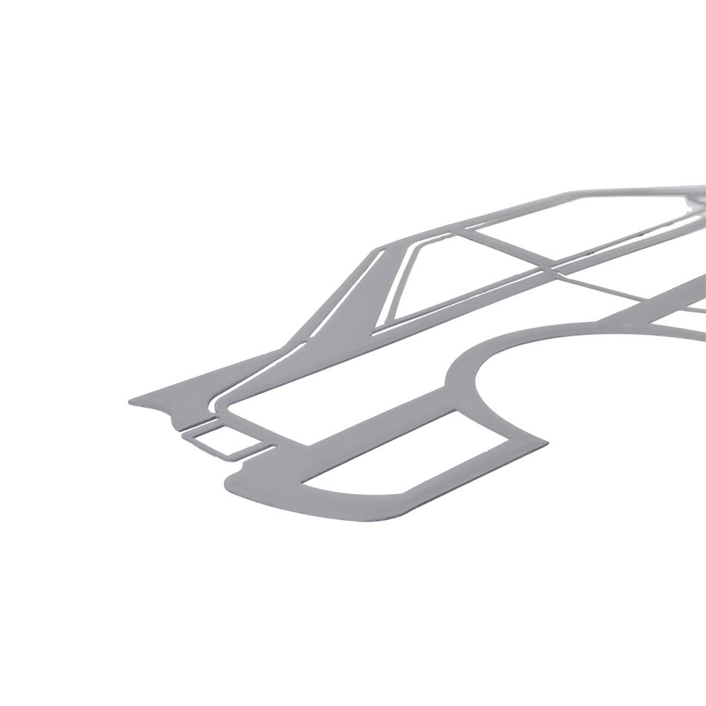 1987-93 Mustang Silhouette Metal Wall Art - Hatchback With Wing