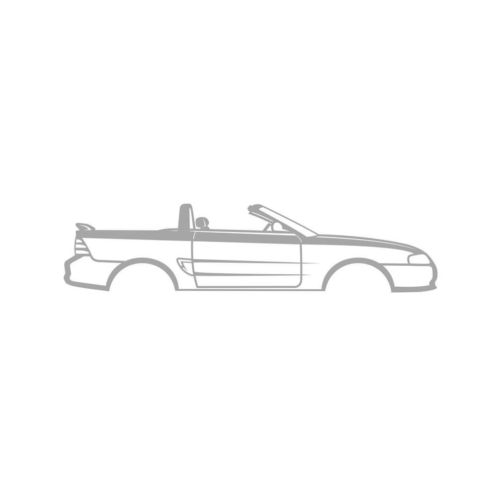 1994-1998 Mustang Convertible Silhouette Metal Wall Art