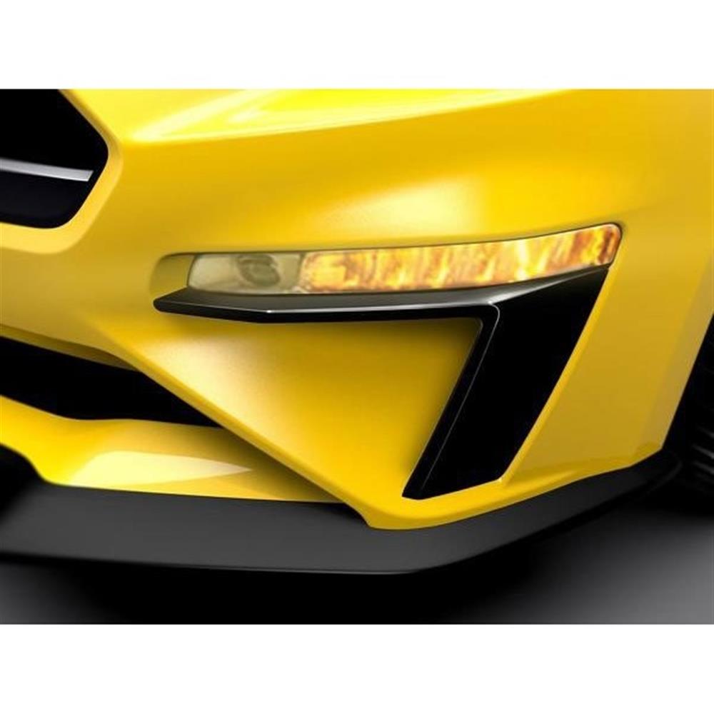 2018-2023 Mustang Parking Lamp Curtains - Gloss Black