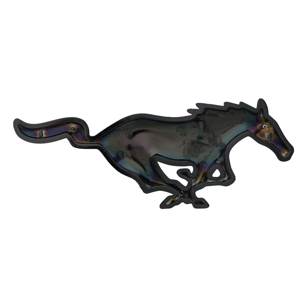 2005-2009 Mustang Pony Grille Emblem - Black Chrome