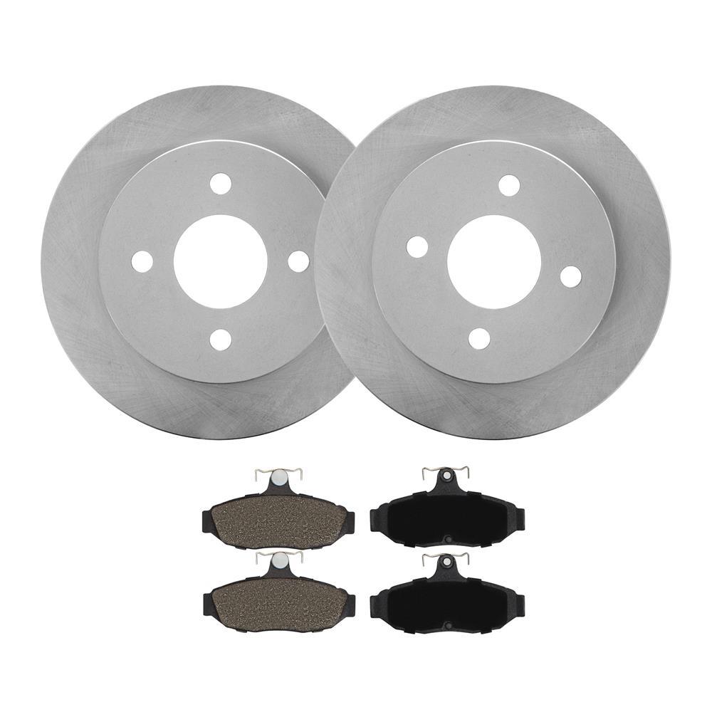 1993 Mustang Rear Brake Rotor & Pad Kit - 10" Cobra
