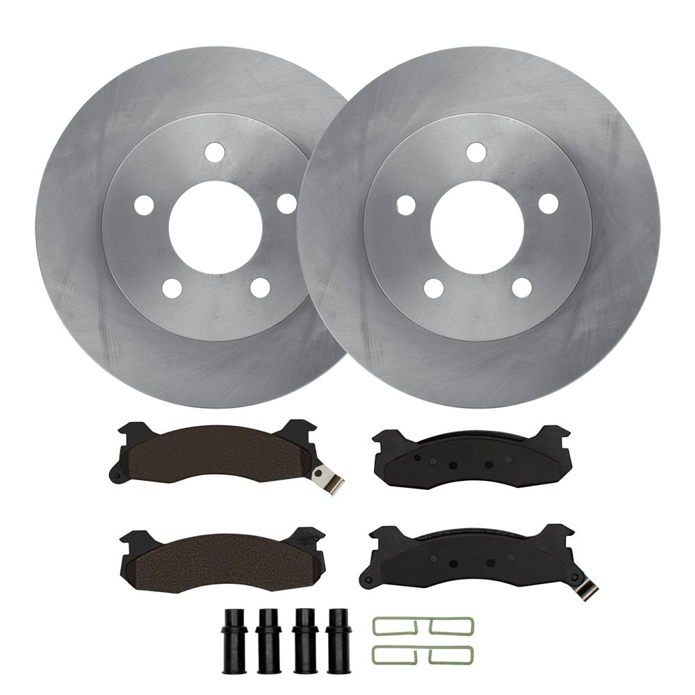 1984-91 Mustang Rear Brake Rotor & Pad Kit - 11.375" SVO/Saleen