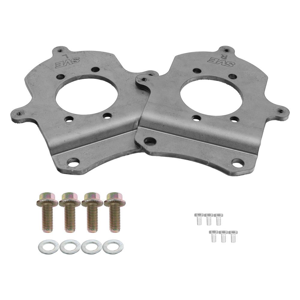 1979-93 Mustang SVE Rear Disc Brake Caliper Adapter Brackets For 94-04 Cobra Calipers