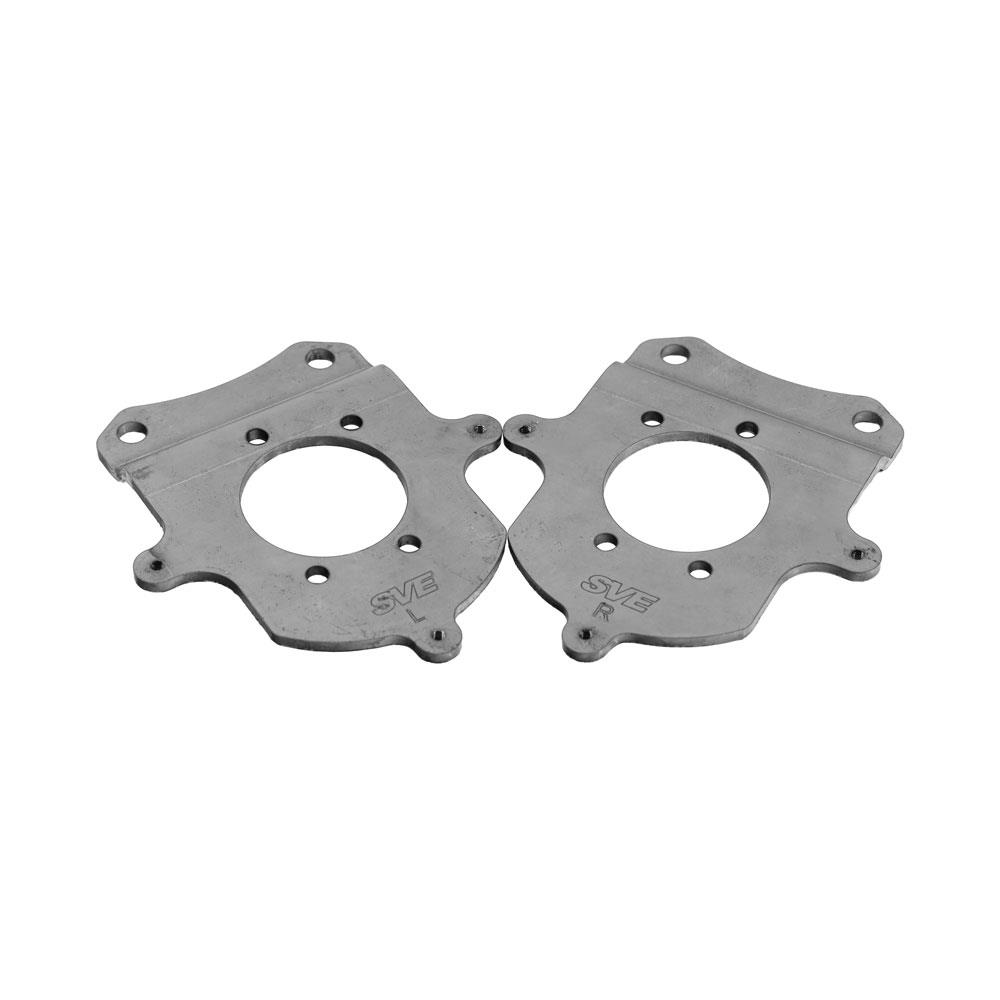 1979-93 Mustang SVE Rear Disc Brake Caliper Adapter Brackets For 94-04 Cobra Calipers