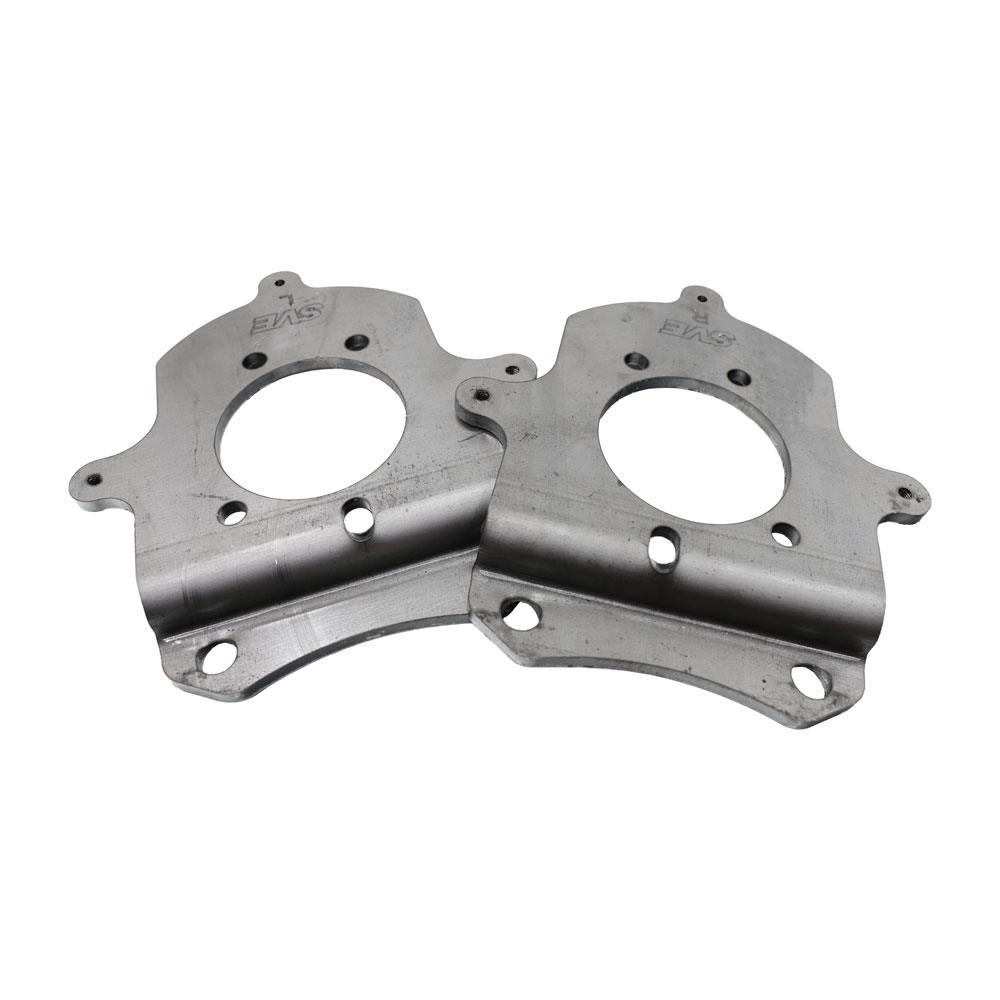 1979-93 Mustang Rear Disc Brake Caliper Adapter Brackets - Thunderbird Turbo/93 Cobra Calipers