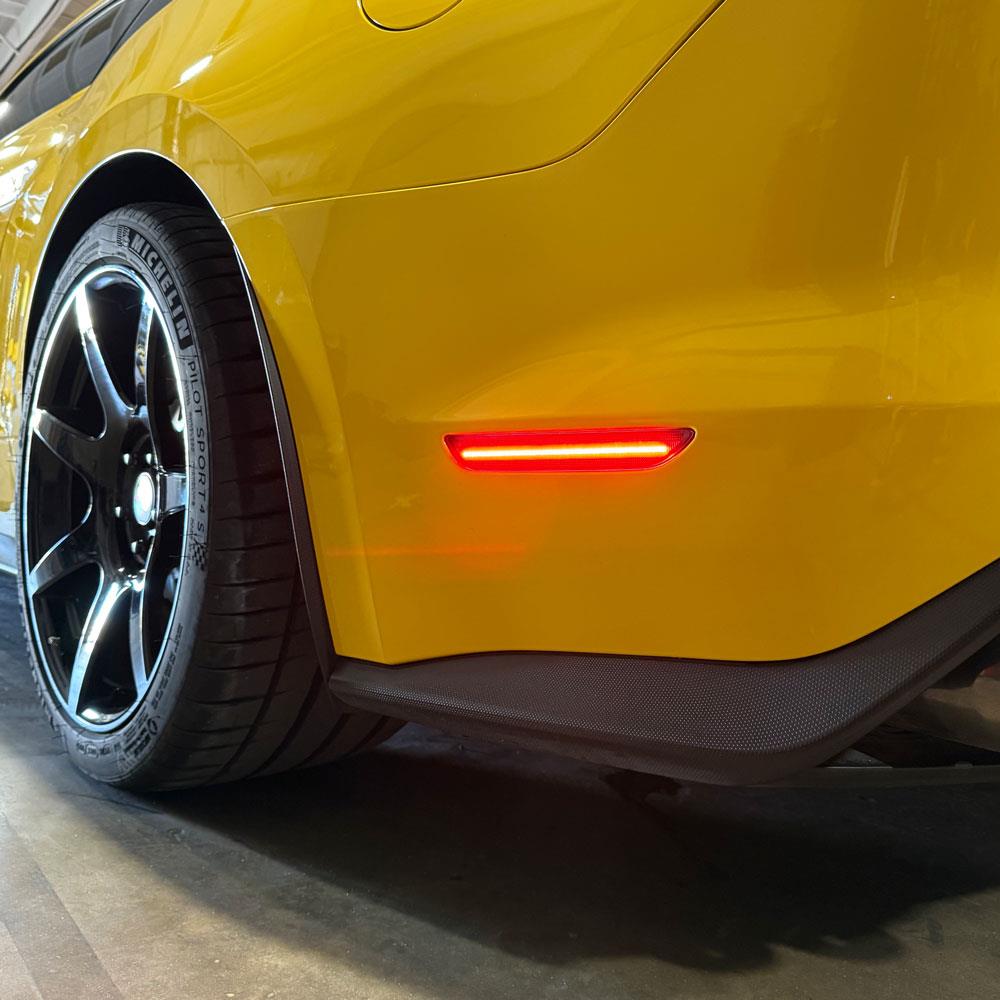 2015-23 Mustang LED Sequential Rear Side Marker Kit - Smoked Lens