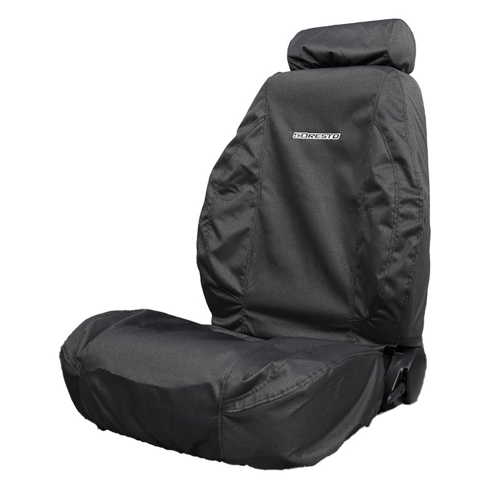 1979-1993 Mustang Seat Saver Cover - 5.0 Resto Seats - Black