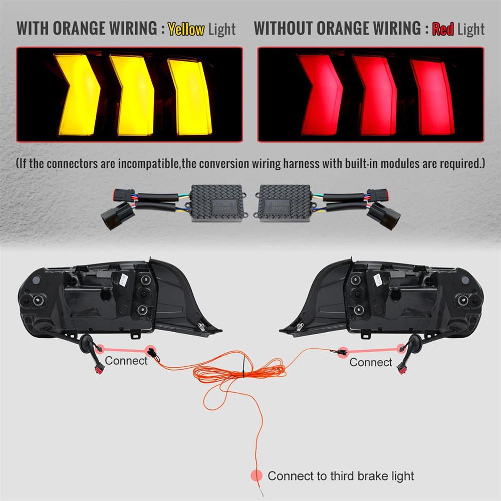 2024-26 Mustang Sequential Tail Lights  - Clear