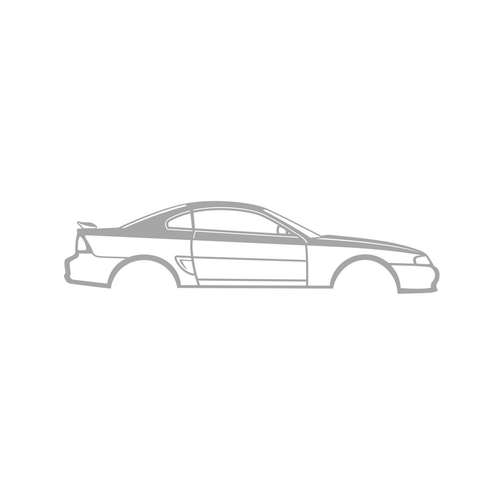 1994-1998 Mustang Coupe Silhouette Metal Wall Art