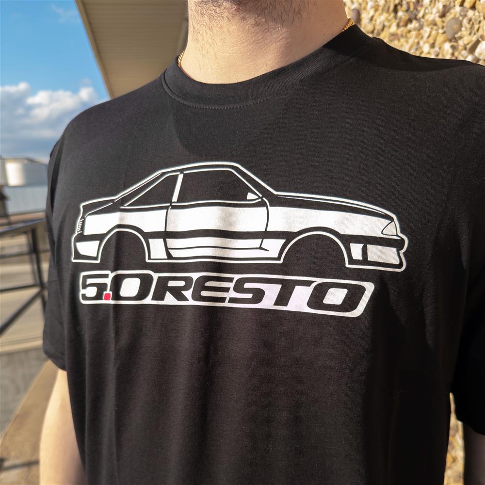 5.0 Resto Fox Body Silhouette T-Shirt  - Black