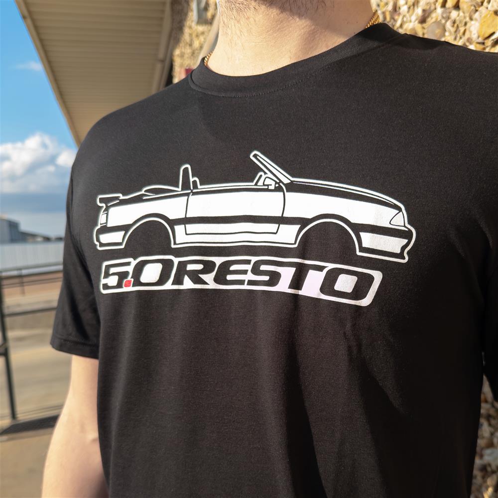 5.0 Resto Fox Body Silhouette T-Shirt  - Black