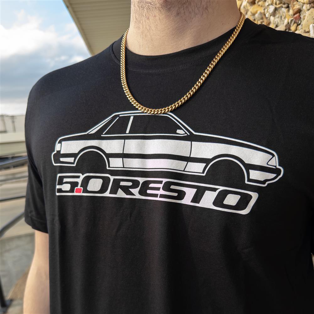 5.0 Resto Fox Body Silhouette T-Shirt  - Black