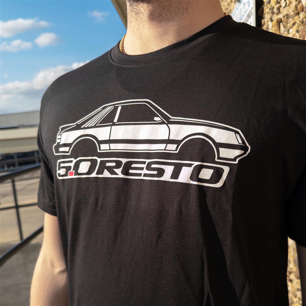 5.0 Resto Fox Body Silhouette T-Shirt  - Black
