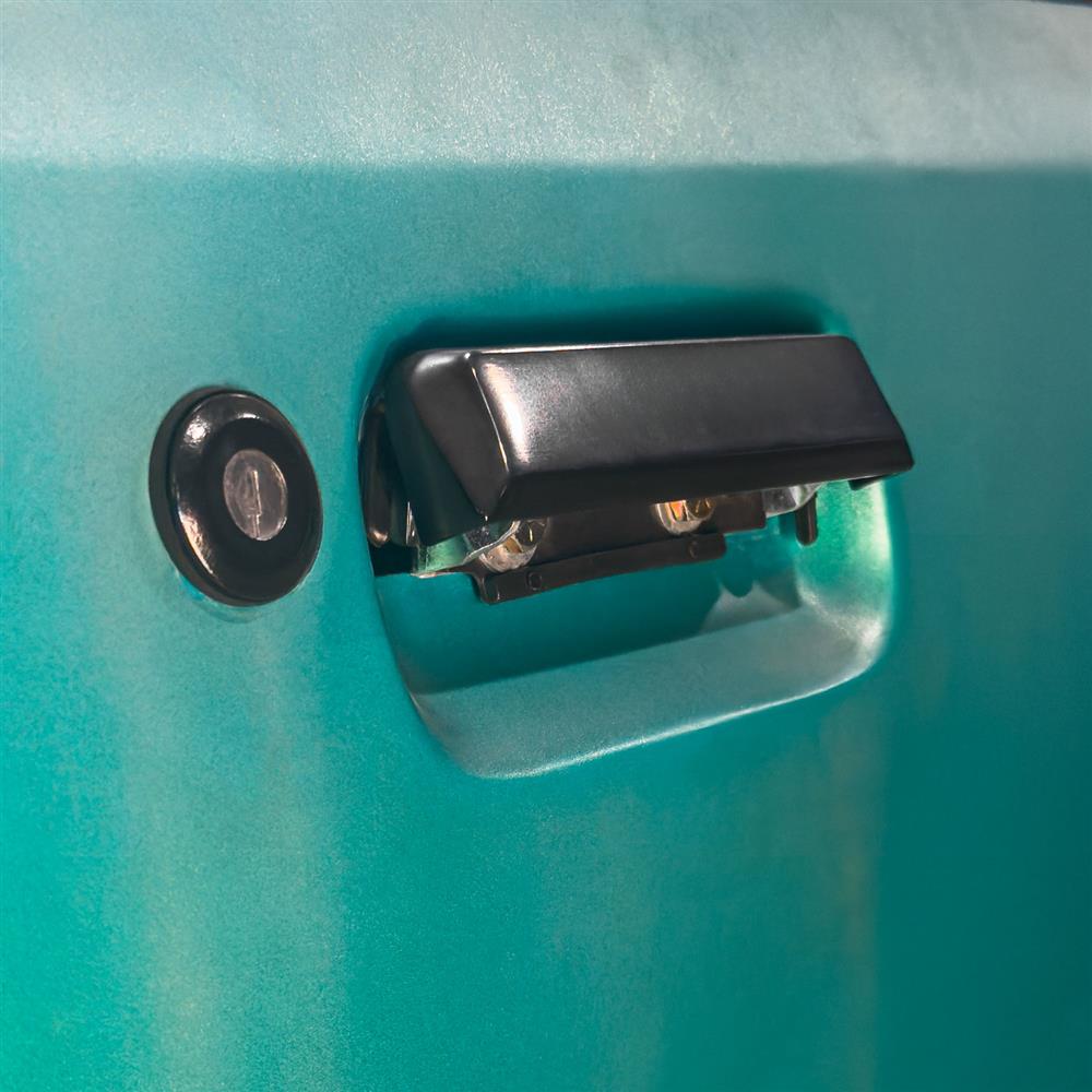 1979-93 Mustang Single Key Lock Conversion Kit  - Black Bezel
