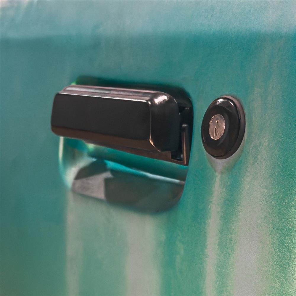 1979-93 Mustang Single Key Lock Conversion Kit  - Black Bezel
