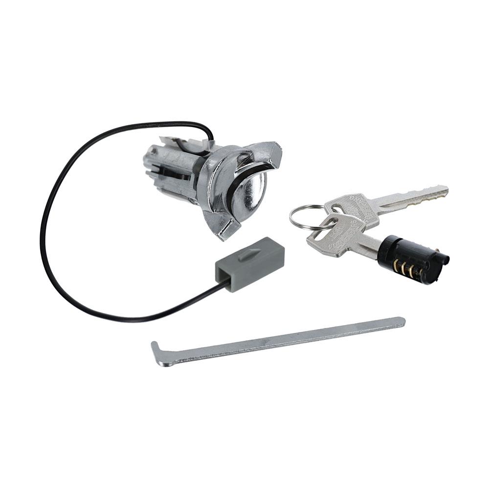 1979-93 Mustang Single Key Lock Conversion Kit  - Machined Bezel