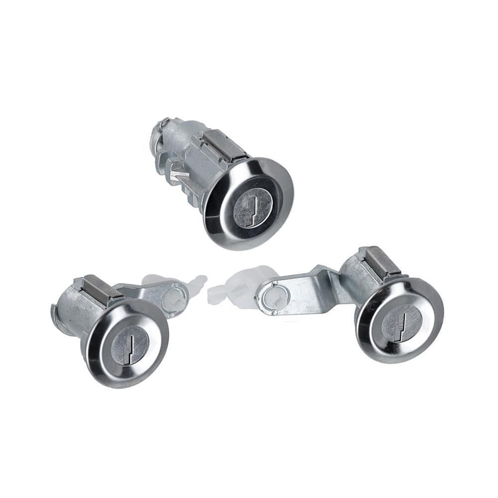 1979-93 Mustang Single Key Lock Conversion Kit  - Machined Bezel