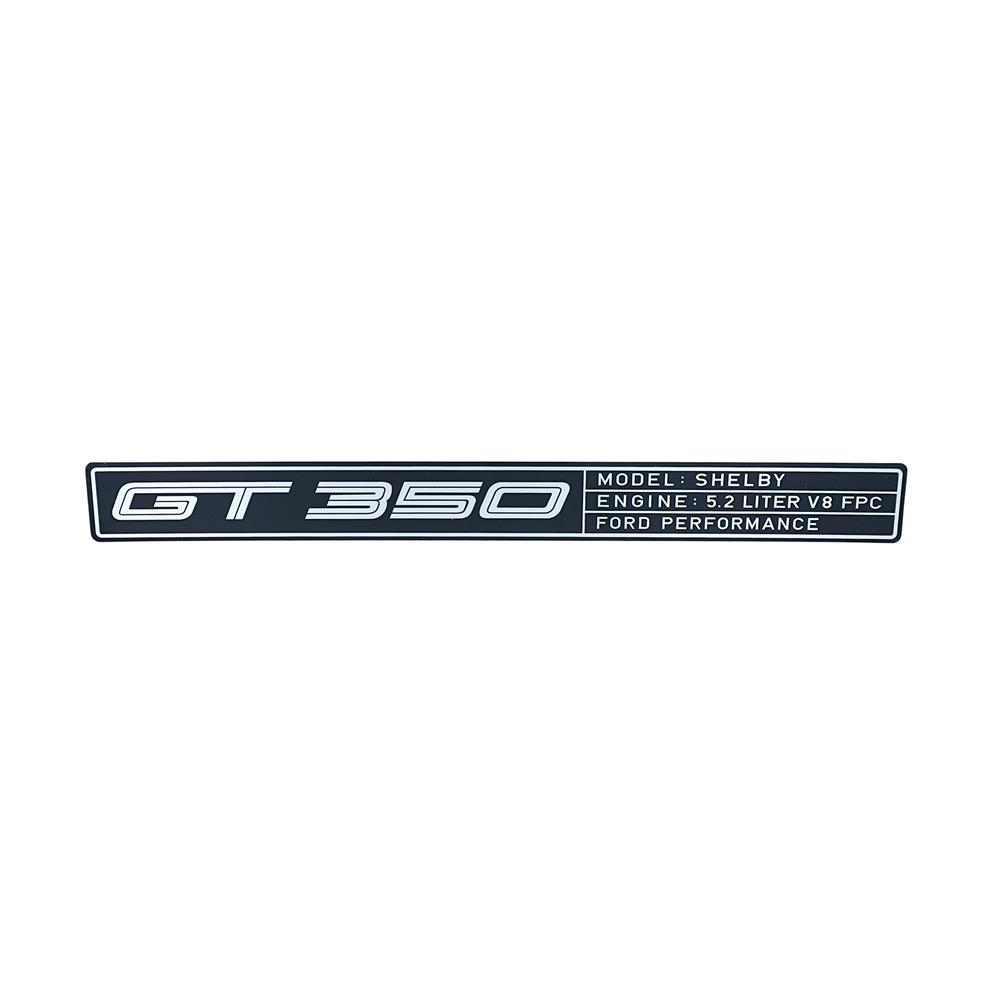 2016-20 Mustang Stamped Sill Plate Emblem GT350