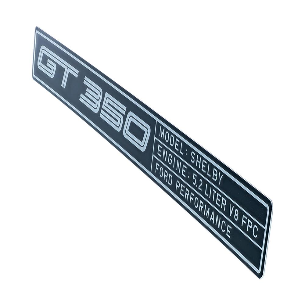 2016-20 Mustang Stamped Sill Plate Emblem GT350