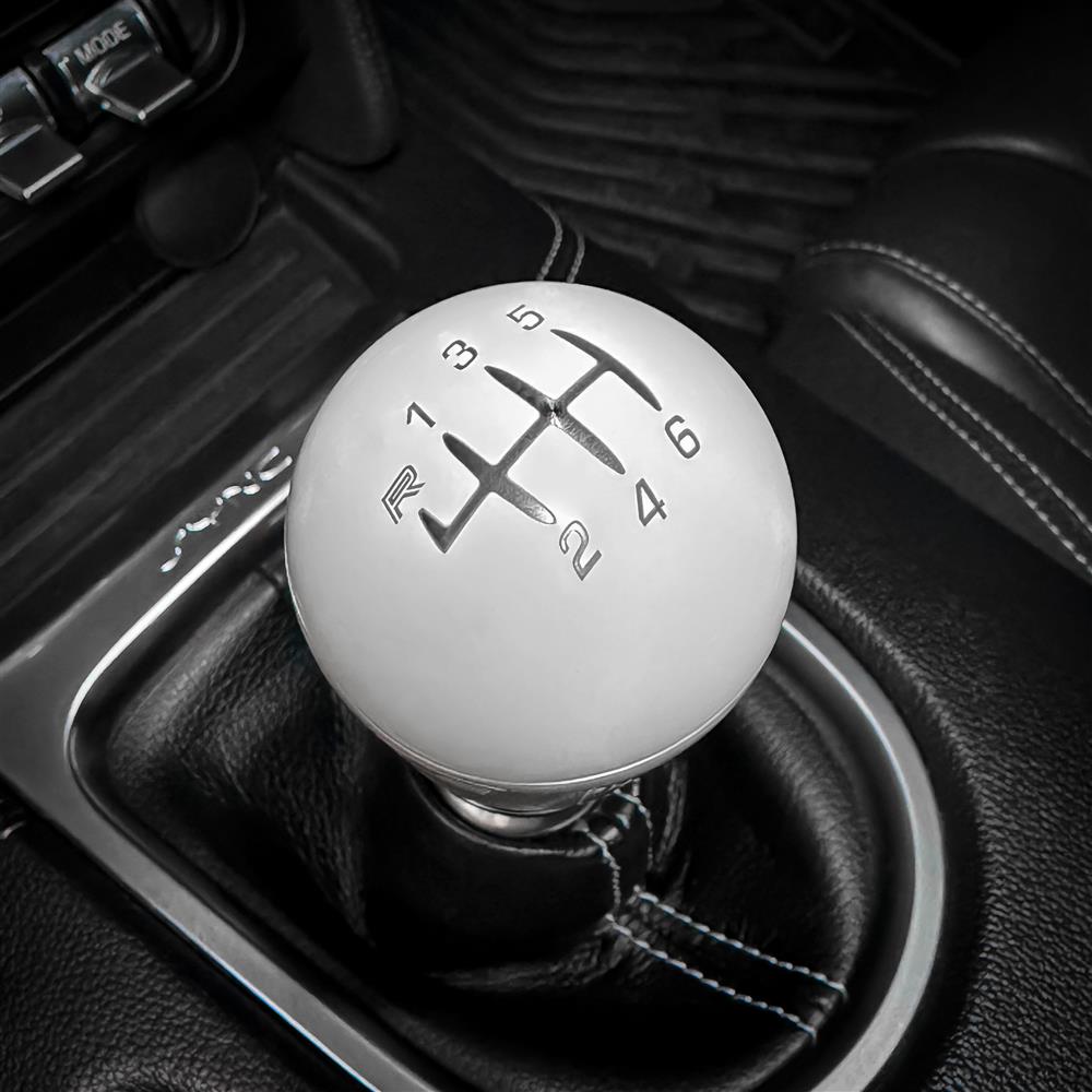 2015-26 Mustang SVE by Billetworkz Weighted Shift Knob - Gloss White