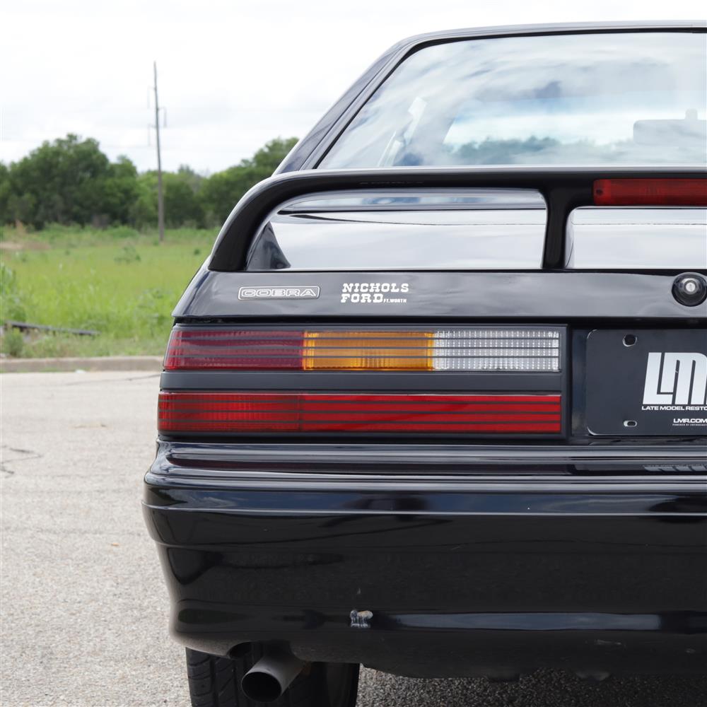 1985-86 Mustang SVO & 93 Cobra Tail Light Lens - RH Charcoal Gray