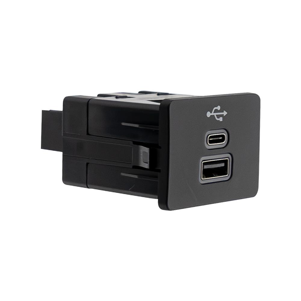 2024-26 Mustang USB + USB-C Audio Auxiliary Jack