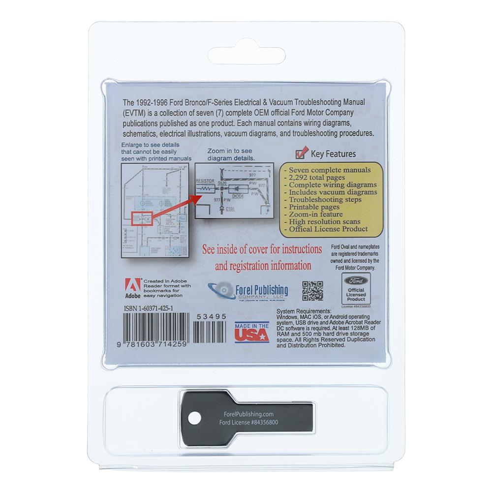 1993-95 F-150 SVT Lightning Newrad Solutions Electrical & Vacuum Troubleshooting Manual - USB