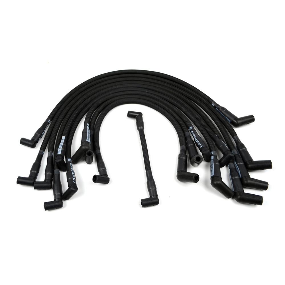 1986-95 Mustang Performance Distributors LiveWires Spark Plug Wire Set  - Black 5.0/5.8