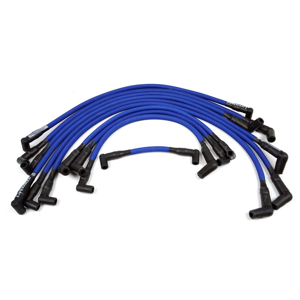 1986-95 Mustang Performance Distributors LiveWires Spark Plug Wire Set  - Blue 5.0/5.8