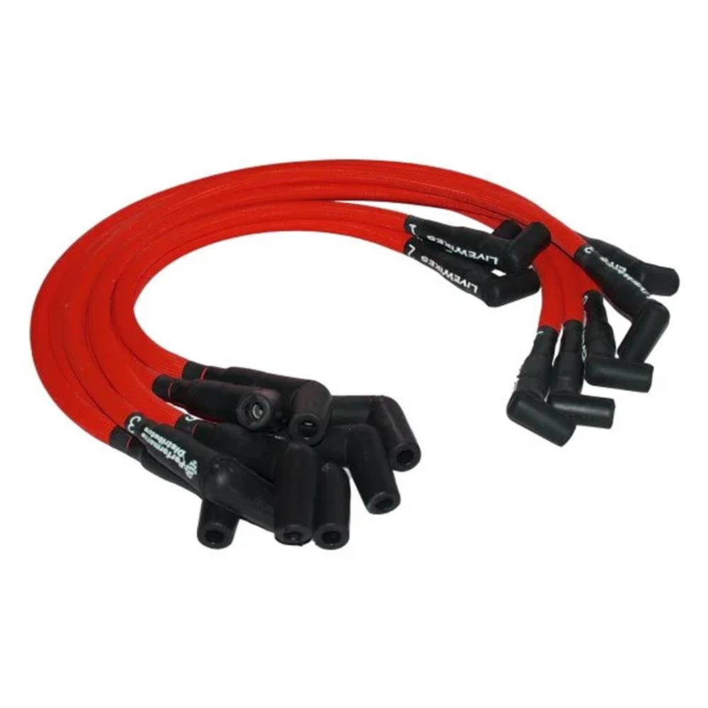 1986-95 Mustang Performance Distributors LiveWires Spark Plug Wire Set  - Red 5.0/5.8