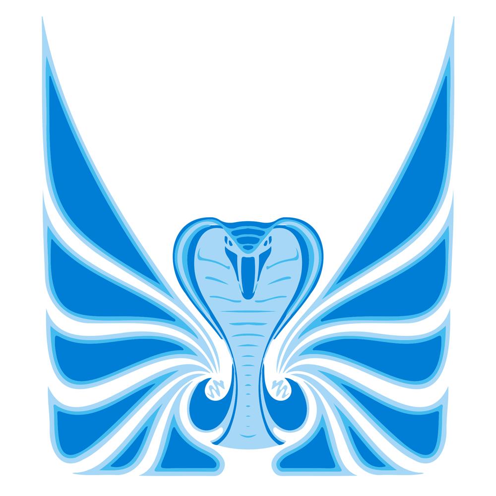 1980-1981 Mustang Phoenix Graphix Cobra Decal Kit - Blue