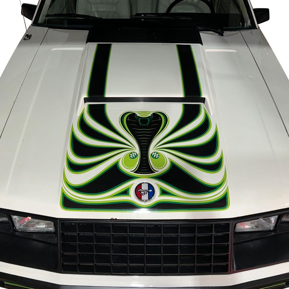 Mustang Cobra Hood & Door Decal Kit - Green | (1979)