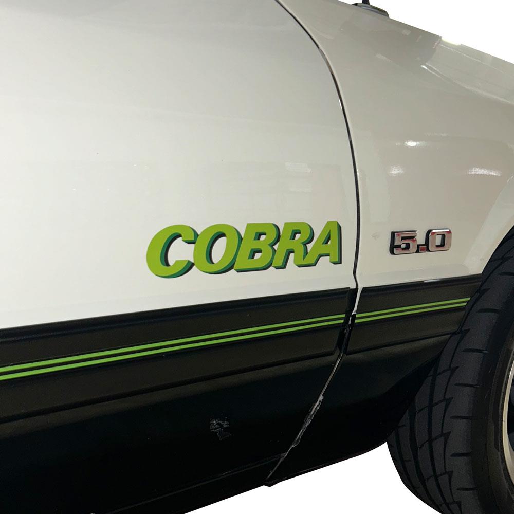 Mustang Cobra Hood & Door Decal Kit - Green | (1979)