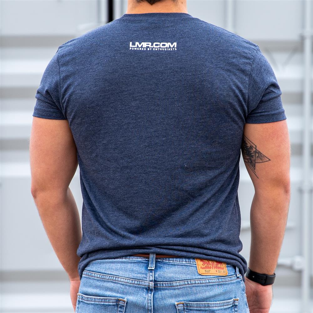 LMR Pushrod 5.0 T-Shirt - (Large) - Vintage Navy | Pushrod 5.0 Tee