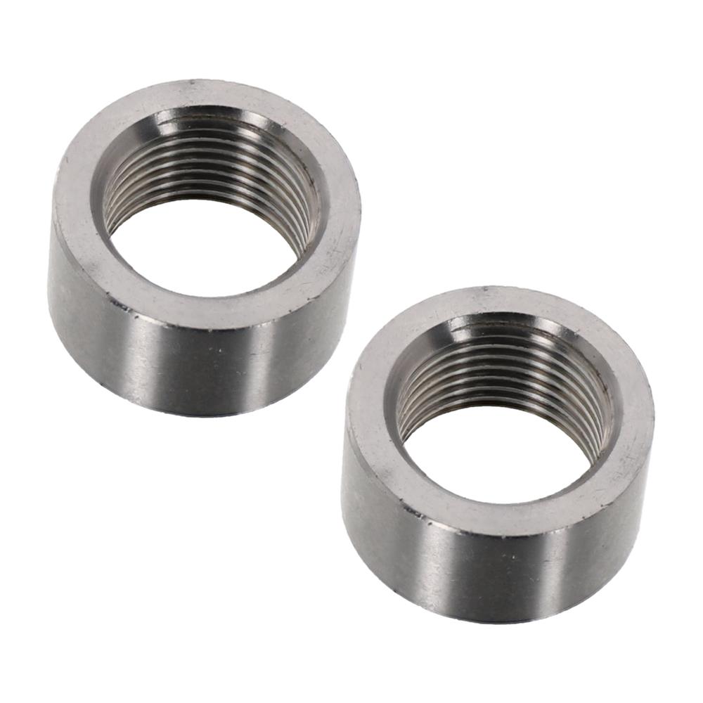 2 Sets M18 X 1.5 Oxygen Sensor Weld-On Bungs With Plug & Nut Cap Kit